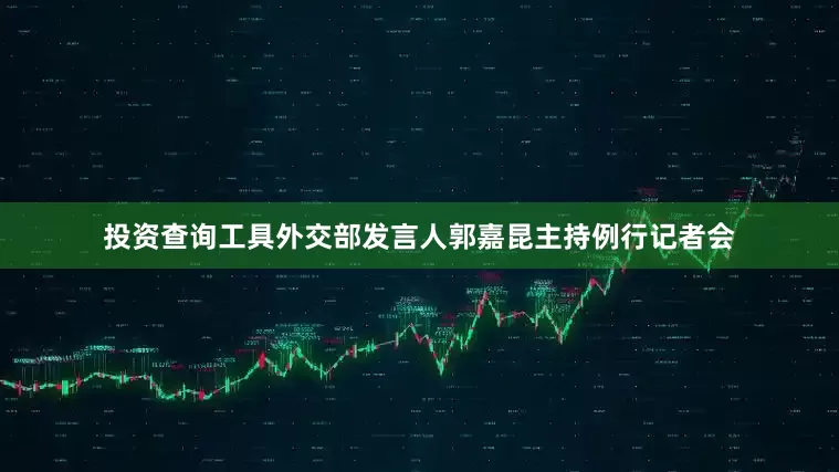 投资查询工具外交部发言人郭嘉昆主持例行记者会